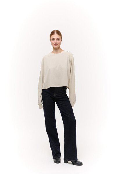 Лонгслів базовий oversize Бежевий Лонгслів базовий oversize Бежевий
