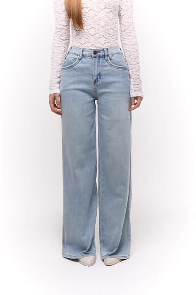 Джинси wide leg Голубі Джинси wide leg Голубі