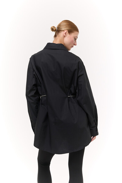 Сорочка Oversize з ланцюжком Чорна